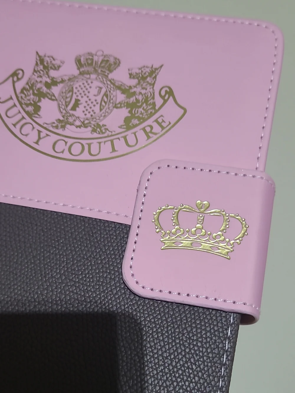 Juicy Couture Pink & Brown Two-Tone Logo Tablet Cover